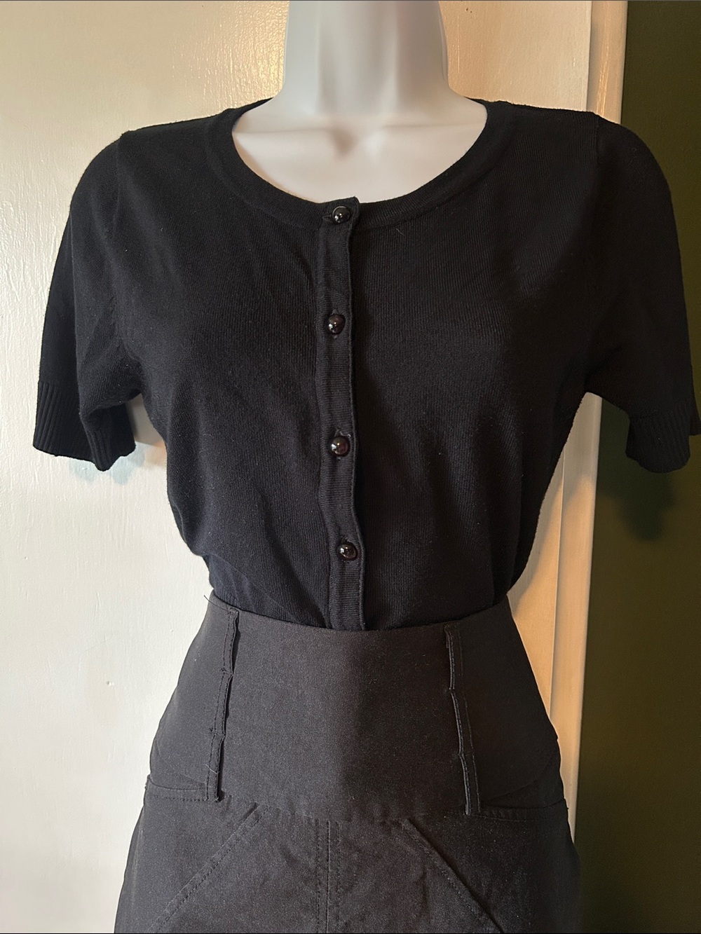 Hell Bunny - Wendi Cardigan with Short Sleeves in Black